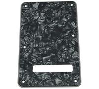 Dopro Strat Guitar Back Plate ST Tremolo Cover para guitarra estándar USA/Mexicano Stratocaster Black Pearl