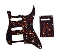 Dopro Strat HSS Golpeador de guitarra ST placa trasera cubierta de trémolo para defensa mexicana Tortuga oscura