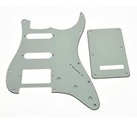 Dopro Strat HSS Golpeador de guitarra ST placa trasera Tremolo cubierta para defensa de Estados Unidos/Mexicano Strat Marfil 3 capas