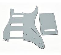 Dopro Strat HSS Golpeador de guitarra ST placa trasera Tremolo cubierta para defensa USA/Mexicano Strat blanco 3 capas