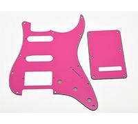 Dopro Strat HSS Golpeador de guitarra ST placa trasera Tremolo cubierta para defensa USA/Mexicano Strat Rosa 3 capas