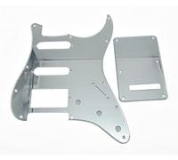 Dopro Strat HSS Golpeador de guitarra ST placa trasera Tremolo cubierta para Estados Unidos/Mexicano Fender Silver Mirror 1 capa