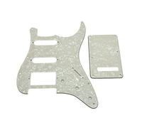 Dopro Strat HSS Guitarra Golpeador ST Placa Trémolo Cubierta para USA/Mexican Fender Strat Envejecido Pearl