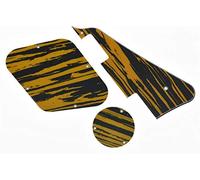 Dopro Tawny Stripe LP Golpeador & Placa Trasera Interruptor Placa Cavidad Cubiertas para Gibson Les Paul