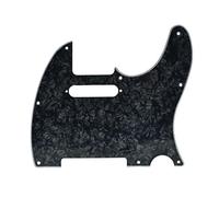 Dopro Tele Style Guitarra Golpeador TL Pick Guard con Pastilla de Montaje Tornillo Agujeros para Tele/Telecaster Negro Perla