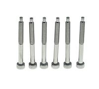 Dopro Tornillos de montaje de puente de trémolo de acero inoxidable Tornillos de tuerca de bloqueo de guitarra y tornillos de bloqueo de cadena para FR