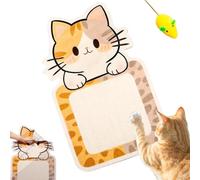 Dopsyesn Alfombrilla Rascador para Gatos | Tablero de Rascado para Gatos de Interior - Juguetes Interactivos para Montar en Pared, Diseño Dibujos Animados Suministros Mascotas para Proteger Muebles y