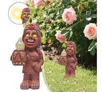 Dopsyesn Decoración Solar Hawaii para Jardín - Adornos para Jardín Decoración Hawaii,Figura Decorativa Refinada para Exterior Y Ambiente del Hogar