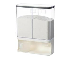 Dopsyesn Dispensador de Detergente para Lavadora - Almacenamiento de Sales de Baño, Granos y Productos Secos,con Contenedor de Detergente Líquido con de Silicona Sellado - para Sales de Baño, Arroz,