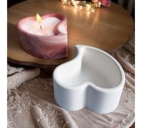 Dopsyesn Moldes para Resina Epoxi,Molde Con Forma De Corazón Para Fundición De Portavelas - Herramienta De Desmolde Fácil, Suministros Para Manualidades Con Resina Epoxi Para Organizador De