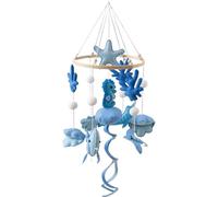Dopsyesn Móvil Para Cuna De Bebé,Decoración Infantil Móvil | Campanilla Relajante Tema Marino Colgante para Techo Niños Niñas Accesorio Fotos Padres Primerizos Habitación Infantil Cochecito Corralito