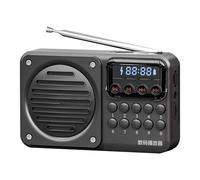 Dopsyesn Radio FM Portátil,Radio Portátil con Ranura para Tarjetas | Altavoz Inalámbrico con Indicador y Reproductor de Audio Recargable para Hombres, Mujeres y Mayores - Relajación en Casa, Gimnasio,