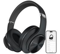DOQAUS Auriculares Bluetooth Diadema con App,Negro