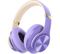 DOQAUS Auriculares Inalámbricos Bluetooth,3 Modos EQ/90 Horas de Reproducción/Bluetooth 5.3 Cascos Bluetooth, Auriculares Inalámbricos con Micrófono y 40mm Controlador,para Móviles/Hogar-Violeta