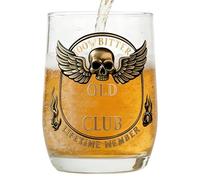 Doqeou Vaso de Whisky | Diseño Gótico De Calavera Con Alas - Copas Retro Para Bebidas Alcohólicas,para Mujeres, Familia, Amantes del Whisky, Bourbon, Cócteles, Cumpleaños y Bar en