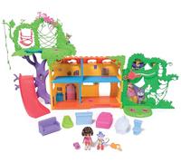 Dora Lighters - Juego de casa tropical Juega y explora - con Boots, muebles, frases bilingües - 3+