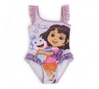 Dora La Exploradora Bañador Niña Una Pieza - Bikini Infantil para Playa, Piscina, Natación y Secado Rápido, Tirantes Ajustables y Forro Interior