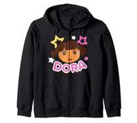 Dora la Exploradora Cabeza Estrellas Pastel Pop Sudadera con Capucha