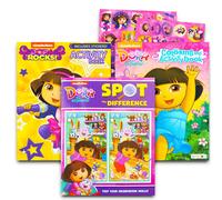 Dora la Exploradora Libro para colorear Super Set - Paquete de 3 libros para colorear Dora con Dora Play Pack (suministros para fiestas de Dora y