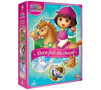 Dora l'exploratrice - Coffret Dora fait du cheval : Dora fait du poney + Dora et la forêt enchantée + Dora sauve la princesse des neiges [Francia] [DVD]