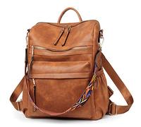 Dora & Liz Mochila para Mujer, PU Marrón, Medium