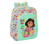 DORA - Mochila Escolar Infantil Animada, Mochila Niño, Mochila Infantil, Adaptable a Carro, Ideal para Niños en Edad Escolar, Cómoda y Versátil, Calidad y Resistencia, 26x11x34 cm