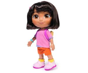 Dora Muñeca Sing mit Mir de 35 cm para la Popular Serie de televisión con 2 Canciones y más de 25 Frases y Sonidos versión en alemán/inglés e Italiano/inglés para niños a Partir de 3 años