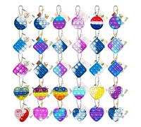 Dora Sicom 30 piezas pop it Mini de silicona Juguetes Mini de goma , Squeeze Bubble Juguete de mano para niños,30 juguetes para tarjetas de felicitación para niños