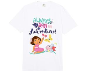Dora The Explorer Always Ready For Adventure Comfort Colors Adult Heavyweight T-Shirt