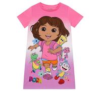 Dora The Explorer Camisón Niña, Pijamas Niñas De Manga Courta, Camisones para Niña, Rosa 5-6 años