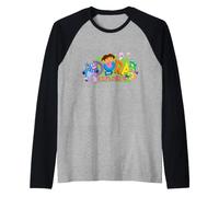 Dora The Explorer Classic Logo with Boots and Swiper Camiseta Manga Raglan
