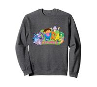 Dora The Explorer Classic Logo with Boots and Swiper Sudadera