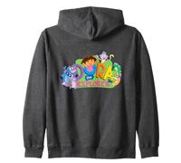 Dora The Explorer Classic Logo with Boots and Swiper Sudadera con Capucha