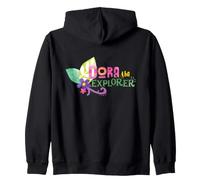 Dora The Explorer Floral Lettering Sudadera con Capucha