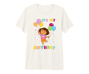 Dora The Explorer It's My Birthday Balloons Camiseta Premium