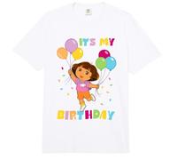 Dora The Explorer It's My Birthday Balloons Comfort Colors Adult Heavyweight T-Shirt