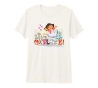 Dora The Explorer Let's Explore! Textured Design Camiseta Premium