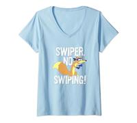 Dora the Explorer Swiper No Swiping Fox Camiseta Cuello V