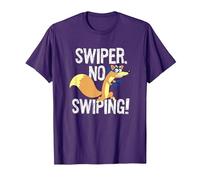 Dora The Explorer Swiper No Swiping Fox Camiseta, Hombre, Morado, S