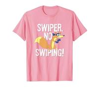 Dora The Explorer Swiper No Swiping Fox Camiseta, Hombre, Rosado, S