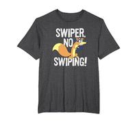 Dora The Explorer Swiper No Swiping Fox Camiseta, Hombre Tallas Grandes, Jaspeado Oscuro, 2X Alto