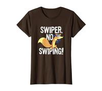 Dora The Explorer Swiper No Swiping Fox Camiseta, Mujer, Marrón, S
