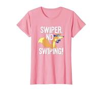 Dora The Explorer Swiper No Swiping Fox Camiseta, Mujer, Rosado, L