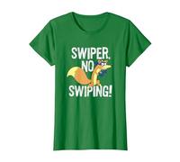 Dora The Explorer Swiper No Swiping Fox Camiseta, Mujer, Verde Kelly, XL