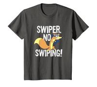 Dora The Explorer Swiper No Swiping Fox Camiseta, Niños, Asfalto, 10 años