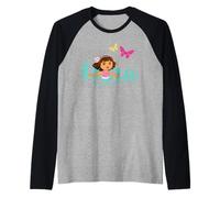 Dora The Explorer with Butterflies Camiseta Manga Raglan