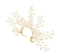 Dorado Ear-cuff de Novia Accesorio Decorativo Elegante, Perla y Strass | Aleación Perla Artificial y Strass, Estilo Creativo y Festivo, Uso Diario y Celebraciones