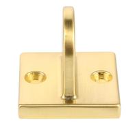 Dorado Gancho de Pared para Cuerda de Poste, Aleación de Zinc | Montaje en Pared o Techo, Aro Grande, para Cuerdas de Barrera y Nylon