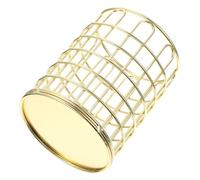 Dorado Organizador de Brochas de Maquillaje Elegante de Hierro | Botes para Pinceles de Maquillaje, Organizador de Maquillaje para Guardar Cosas, Caja Maquillaje