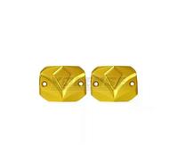(Dorado - SIN LOGO) Accesorios para motocicleta Depósito de líquido de freno delantero Tapa de la taza
